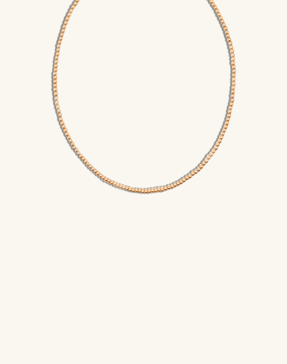LVH 2.5MM Gold Stretch Necklace