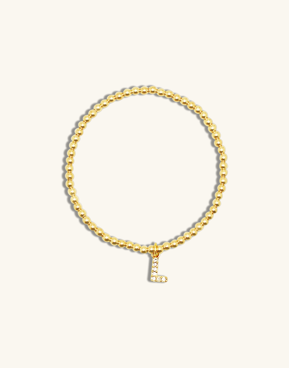 Pave Initial Bracelet.