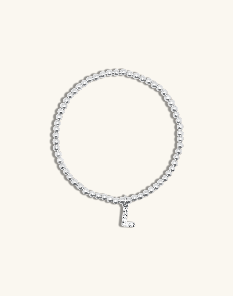 Pave Initial Bracelet.